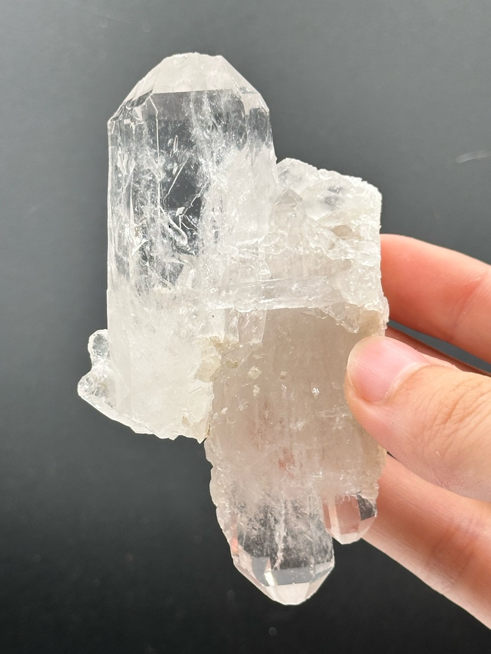 Arkansas Clear Quartz Fadden Cluster 🫧🤍🫧 ACQ7